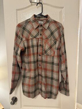 Ascend Plaid Button‑Down Shirt (Size M)